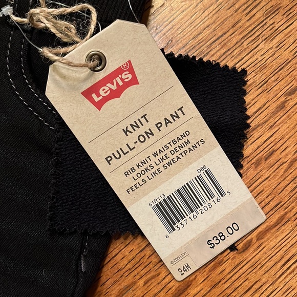 NWT Levi’s jeans knit pull-on pant cotton and stretch 24m month - Picture 3 of 8